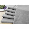 Us Army 6 Piece Embossed Check Sheet Set - Full - Silver 1501FLSIL